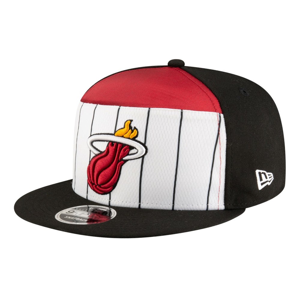 Miami Heat Youth 2025 NBA Tip Off Split Panel 9FIFTY Snapback Hat White/Black - NBA