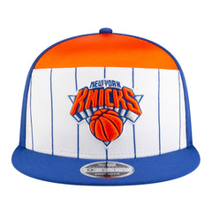 New York Knicks Youth 2025 NBA Tip Off Split Panel 9FIFTY Snapback Hat White/Blue - NBA