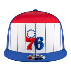 Philadelphia 76ers Youth 2025 NBA Tip Off Split Panel 9FIFTY Snapback Hat White/Blue - NBA
