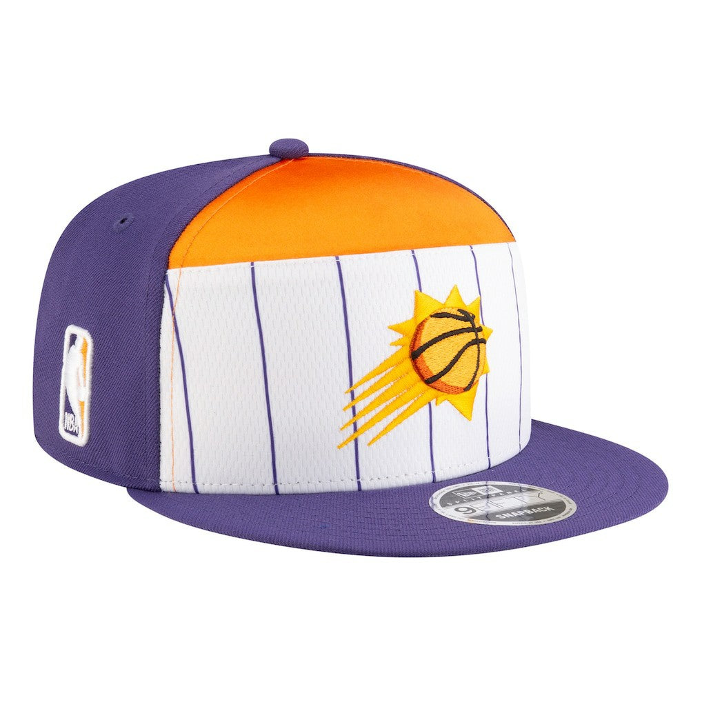 Phoenix Suns Youth 2025 NBA Tip Off Split Panel 9FIFTY Snapback Hat White/Purple - NBA