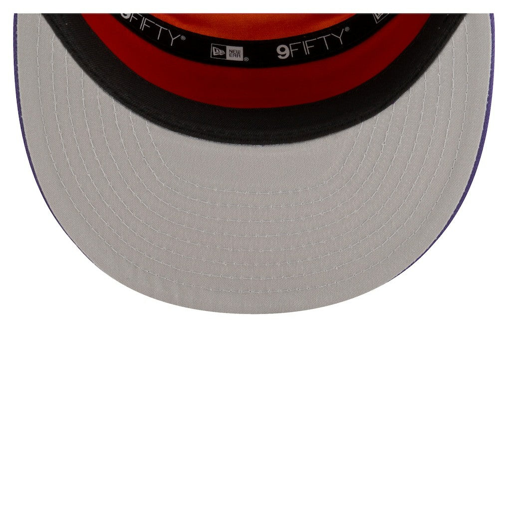 Phoenix Suns Youth 2025 NBA Tip Off Split Panel 9FIFTY Snapback Hat White/Purple - NBA