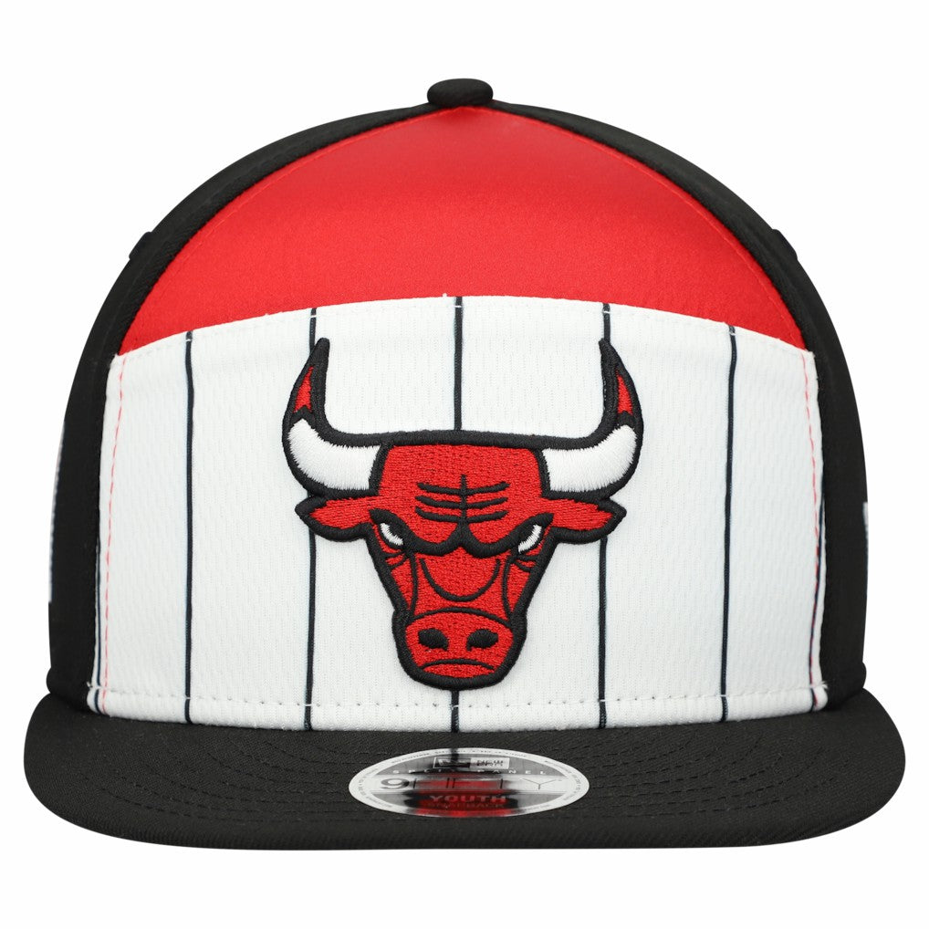 Chicago Bulls Youth 2025 NBA Tip Off Split Panel 9FIFTY Snapback Hat White/Black - NBA