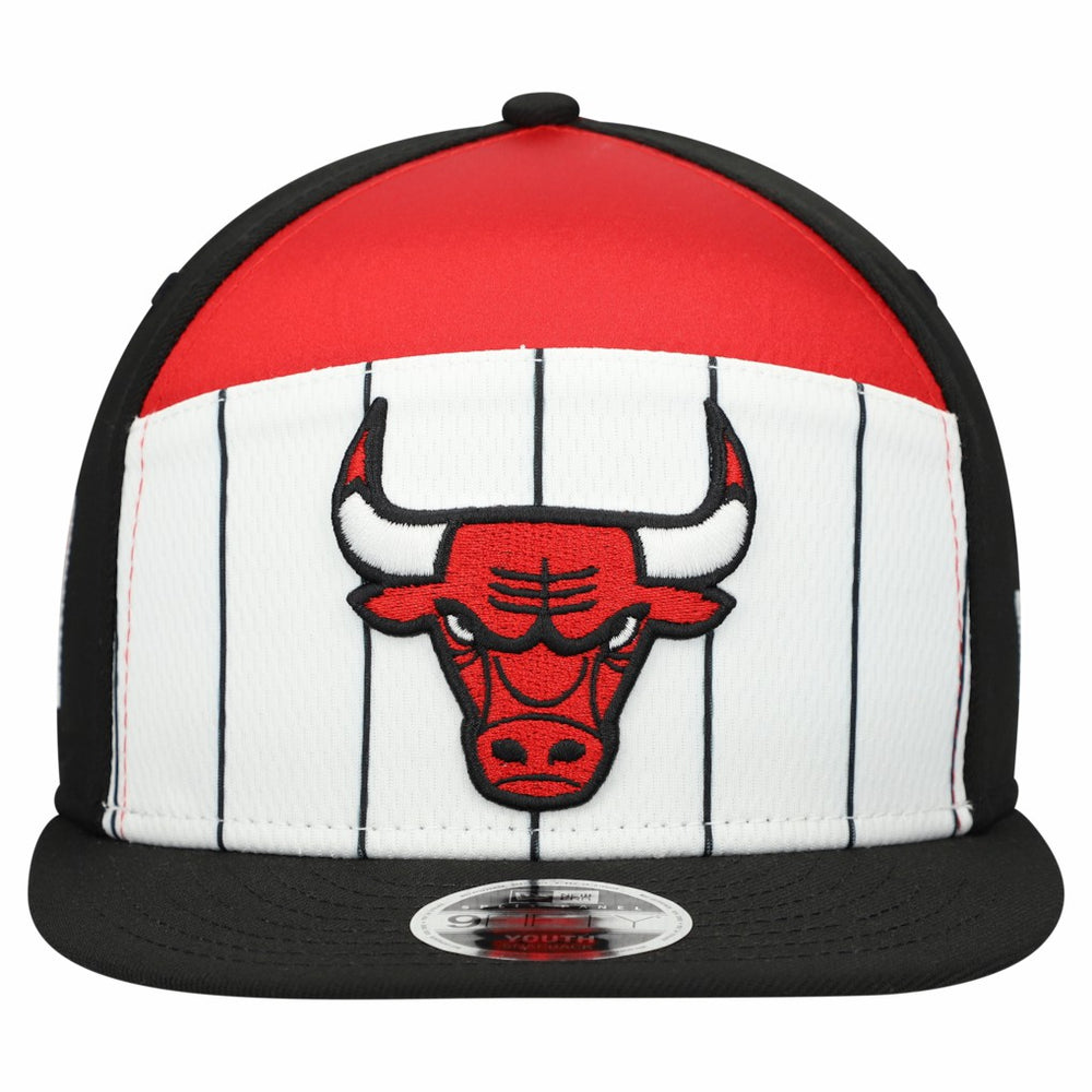 Chicago Bulls Youth 2025 NBA Tip Off Split Panel 9FIFTY Snapback Hat White/Black - NBA