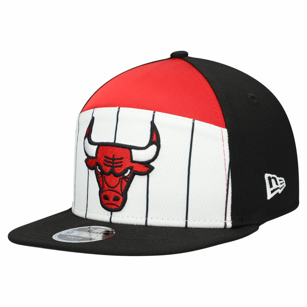 Chicago Bulls Youth 2025 NBA Tip Off Split Panel 9FIFTY Snapback Hat White/Black - NBA