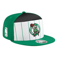 Boston Celtics Youth 2025 NBA Tip Off Split Panel 9FIFTY Snapback Hat White/Kelly Green - NBA