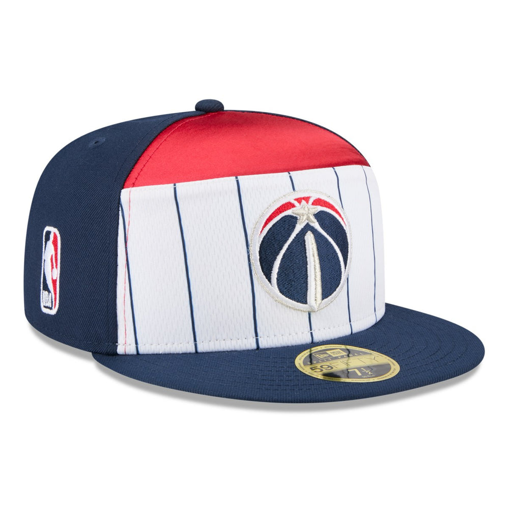Washington Wizards 2025 NBA Tip Off Split Panel 59FIFTY Fitted Hat White/Navy - NBA