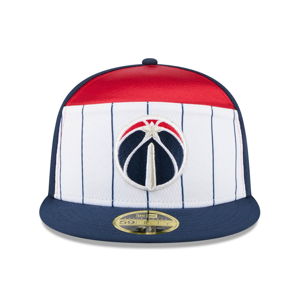 Washington Wizards 2025 NBA Tip Off Split Panel 59FIFTY Fitted Hat White/Navy - NBA