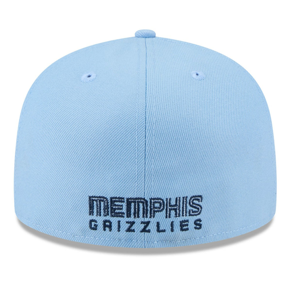 Memphis Grizzlies 2025 NBA Tip Off Split Panel 59FIFTY Fitted Hat White/Light Blue - NBA