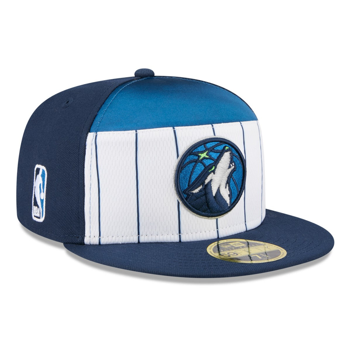 Minnesota Timberwolves 2025 NBA Tip Off Split Panel 59FIFTY Fitted Hat White/Navy - NBA