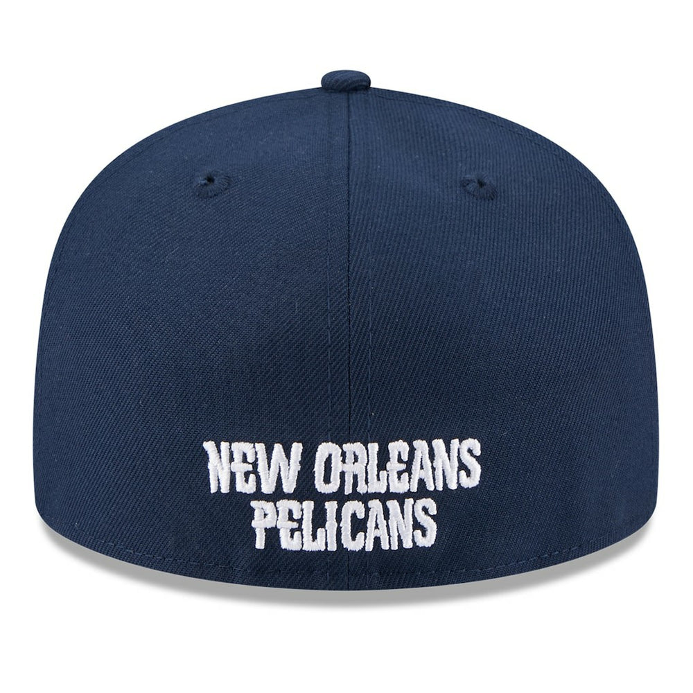 New Orleans Pelicans 2025 NBA Tip Off Split Panel 59FIFTY Fitted Hat White/Navy - NBA