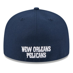 New Orleans Pelicans 2025 NBA Tip Off Split Panel 59FIFTY Fitted Hat White/Navy - NBA