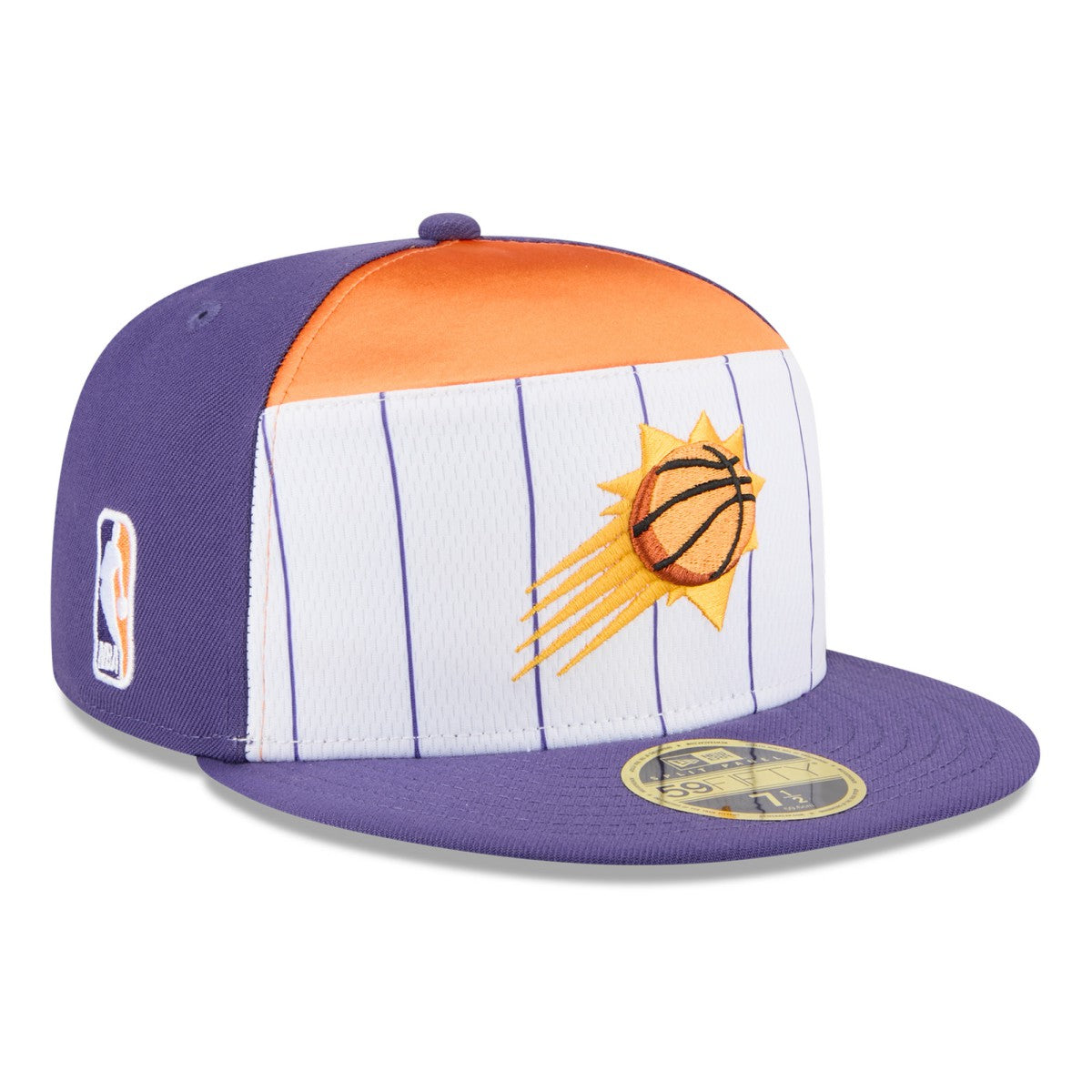 Phoenix Suns 2025 NBA Tip Off Split Panel 59FIFTY Fitted Hat White/Purple - NBA