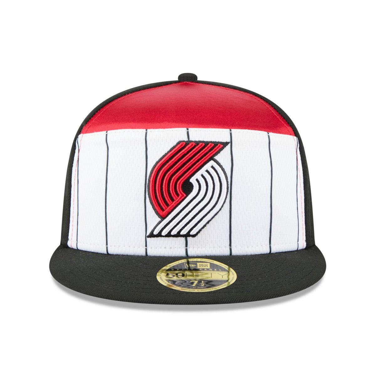 Portland Trail Blazers 2025 NBA Tip Off Split Panel 59FIFTY Fitted Hat White/Black - NBA