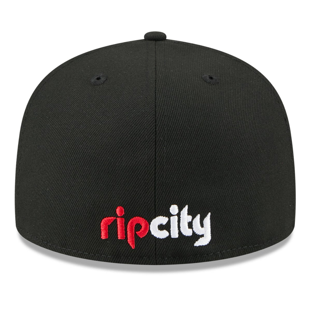 Portland Trail Blazers 2025 NBA Tip Off Split Panel 59FIFTY Fitted Hat White/Black - NBA
