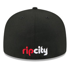 Portland Trail Blazers 2025 NBA Tip Off Split Panel 59FIFTY Fitted Hat White/Black - NBA