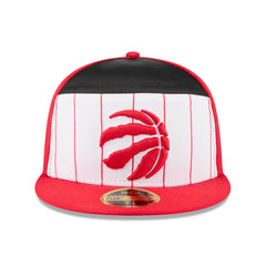 Toronto Raptors 2025 NBA Tip Off Split Panel 59FIFTY Fitted Hat White/Red - NBA
