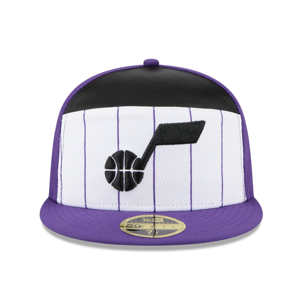 Utah Jazz 2025 NBA Tip Off Split Panel 59FIFTY Fitted Hat White/Purple - NBA