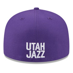 Utah Jazz 2025 NBA Tip Off Split Panel 59FIFTY Fitted Hat White/Purple - NBA