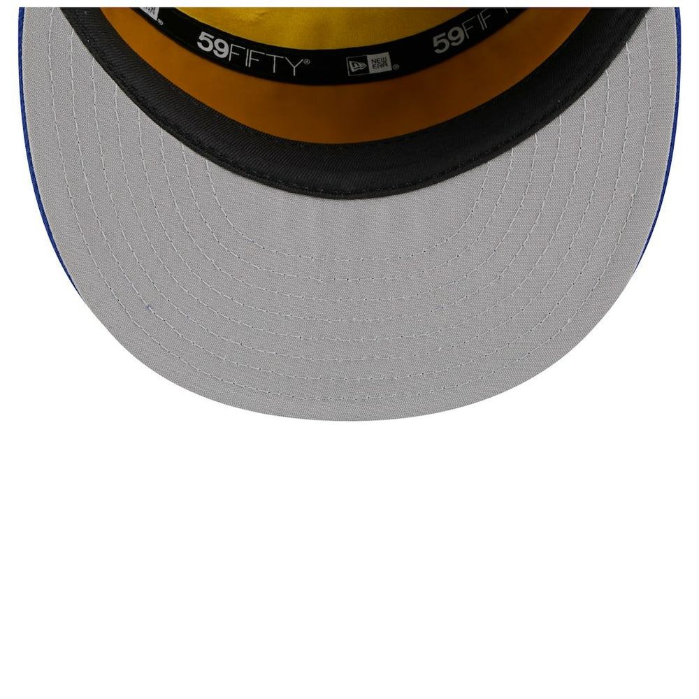 Golden State Warriors 2025 NBA Tip Off Split Panel 59FIFTY Fitted Hat White/Royal - NBA