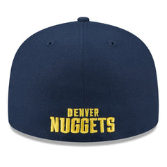 Denver Nuggets 2025 NBA Tip Off Split Panel 59FIFTY Fitted Hat White/Navy - NBA