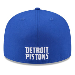 Detroit Pistons 2025 NBA Tip Off Split Panel 59FIFTY Fitted Hat White/Blue - NBA