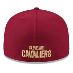 Cleveland Cavaliers 2025 NBA Tip Off Split Panel 59FIFTY Fitted Hat White/Wine - NBA