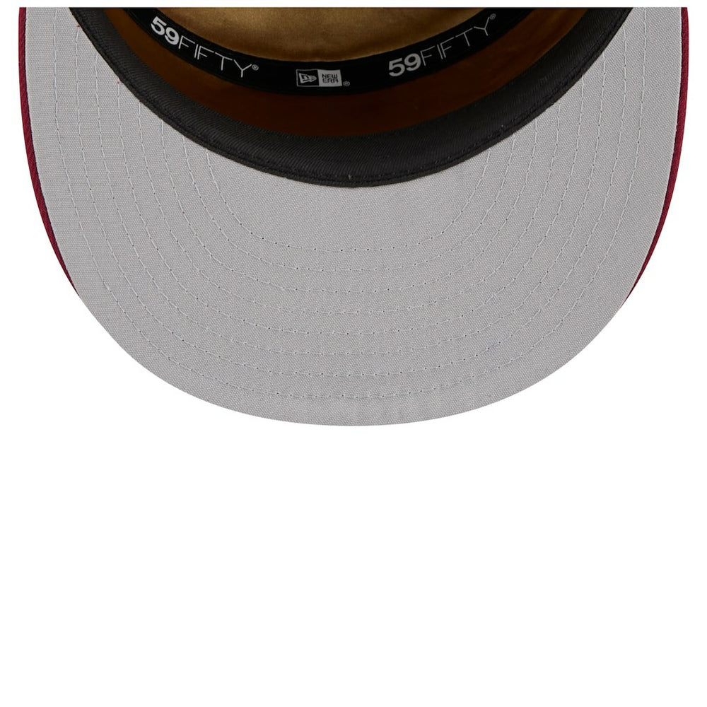 Cleveland Cavaliers 2025 NBA Tip Off Split Panel 59FIFTY Fitted Hat White/Wine - NBA