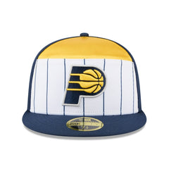 Indiana Pacers 2025 NBA Tip Off Split Panel 59FIFTY Fitted Hat White/Navy - NBA