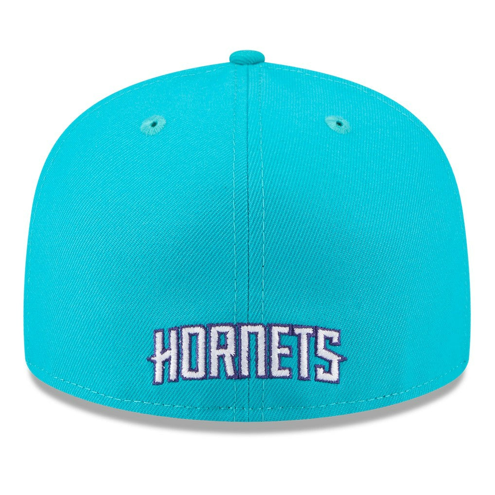 Charlotte Hornets 2025 NBA Tip Off Split Panel 59FIFTY Fitted Hat White/Teal - NBA
