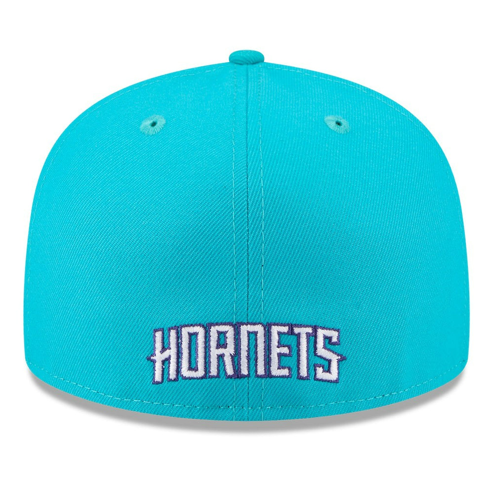 Charlotte Hornets 2025 NBA Tip Off Split Panel 59FIFTY Fitted Hat White/Teal - NBA