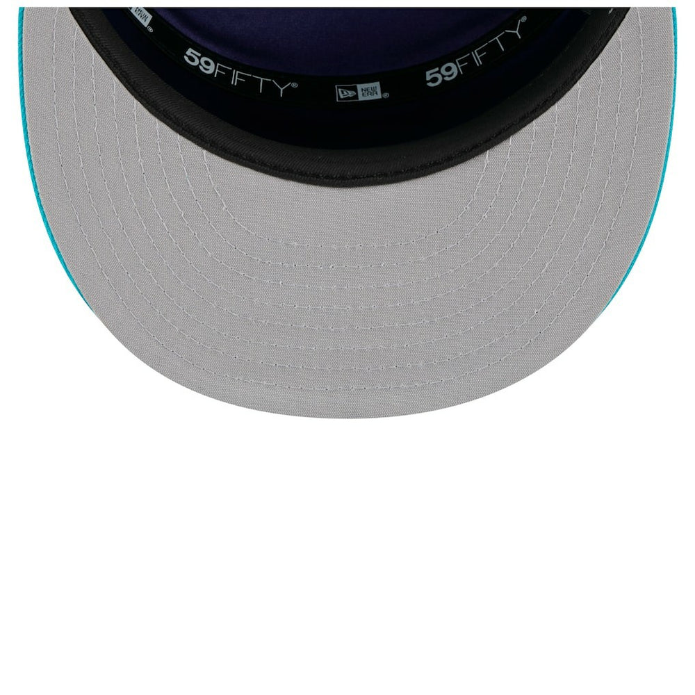 Charlotte Hornets 2025 NBA Tip Off Split Panel 59FIFTY Fitted Hat White/Teal - NBA