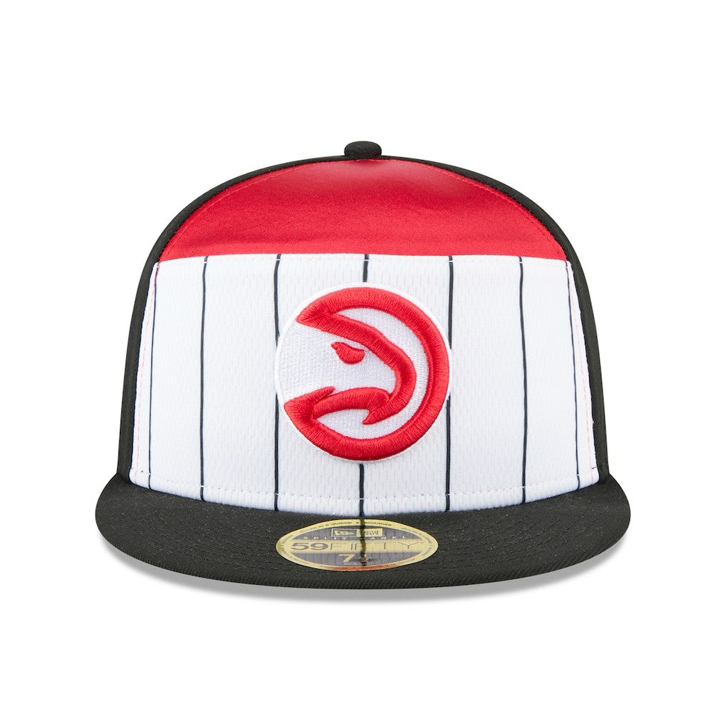 Atlanta Hawks 2025 NBA Tip Off Split Panel 59FIFTY Fitted Hat White/Black - NBA