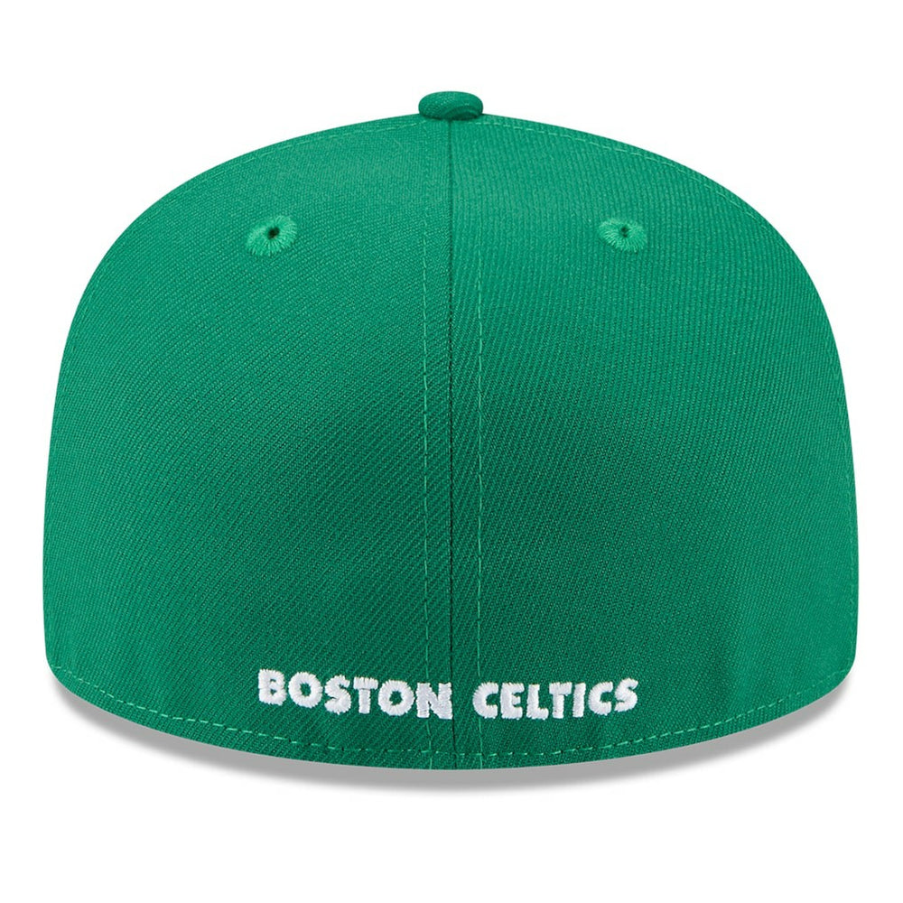 Boston Celtics 2025 NBA Tip Off Split Panel 59FIFTY Fitted Hat White/Kelly Green - NBA