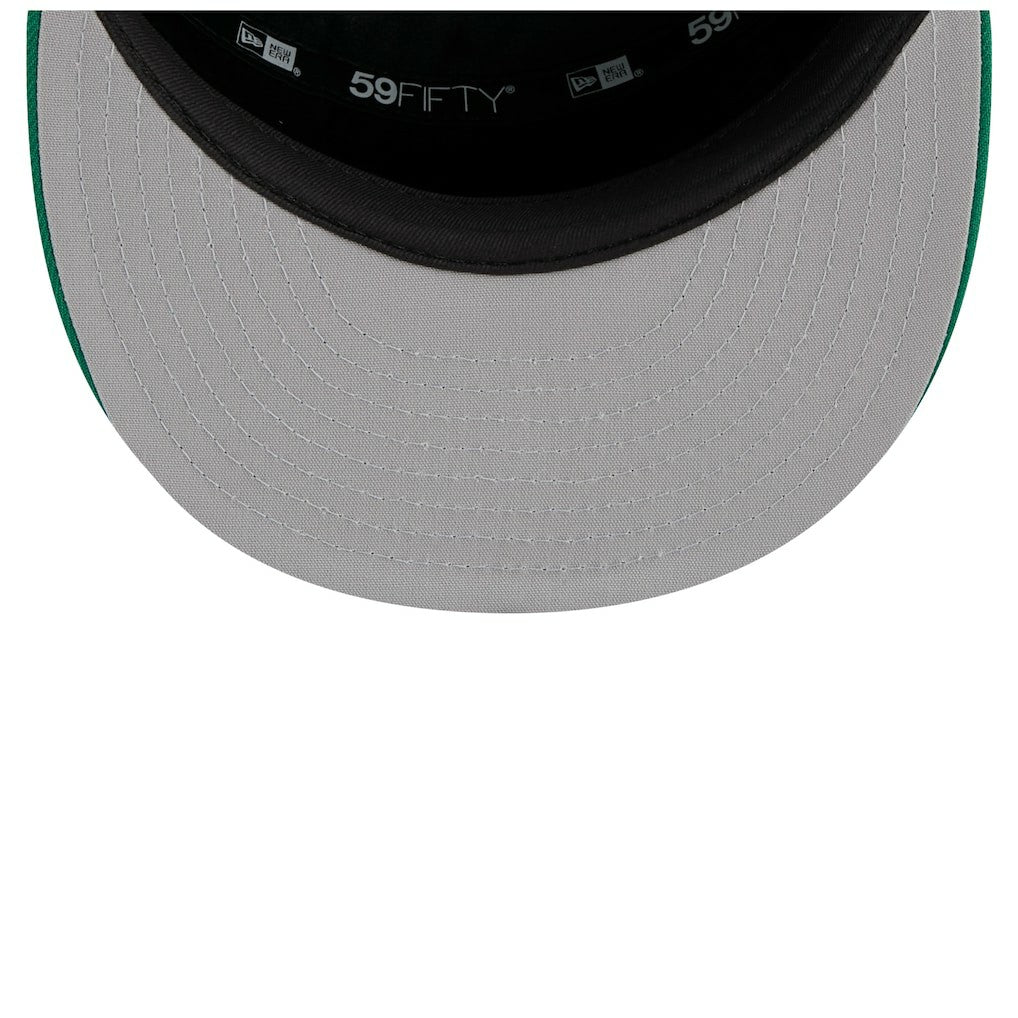 Boston Celtics 2025 NBA Tip Off Split Panel 59FIFTY Fitted Hat White/Kelly Green - NBA