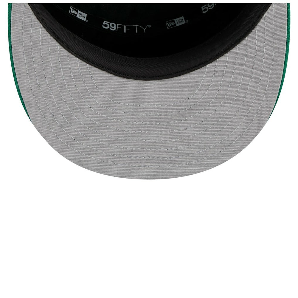 Boston Celtics 2025 NBA Tip Off Split Panel 59FIFTY Fitted Hat White/Kelly Green - NBA