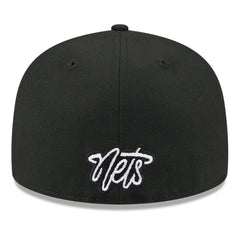 Brooklyn Nets 2025 NBA Tip Off Split Panel 59FIFTY Fitted Hat White/Black - NBA