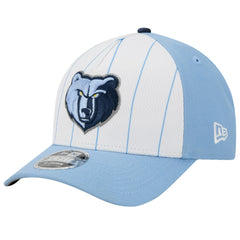 Memphis Grizzlies 2025 NBA Tip Off M-Crown A-Frame 9FORTY Adjustable Hat White/Light Blue - NBA