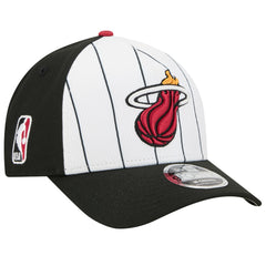 Miami Heat 2025 NBA Tip Off M-Crown A-Frame 9FORTY Adjustable Hat White/Black - NBA