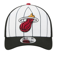 Miami Heat 2025 NBA Tip Off M-Crown A-Frame 9FORTY Adjustable Hat White/Black - NBA