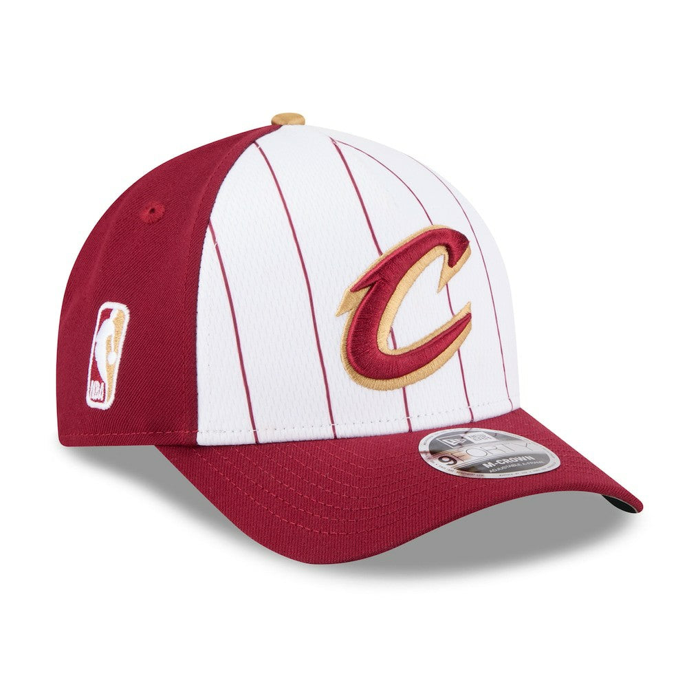 Cleveland Cavaliers 2025 NBA Tip Off M-Crown A-Frame 9FORTY Adjustable Hat White/Wine - NBA