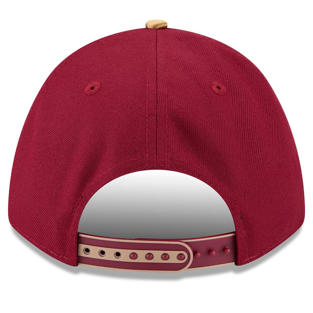 Cleveland Cavaliers 2025 NBA Tip Off M-Crown A-Frame 9FORTY Adjustable Hat White/Wine - NBA