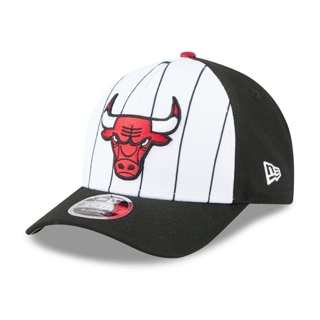 Chicago Bulls 2025 NBA Tip Off M-Crown A-Frame 9FORTY Adjustable Hat White/Black - NBA