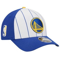 Golden State Warriors 2025 NBA Tip Off M-Crown A-Frame 9FORTY Adjustable Hat White/Royal - NBA