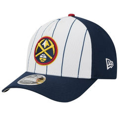 Denver Nuggets 2025 NBA Tip Off M-Crown A-Frame 9FORTY Adjustable Hat White/Navy - NBA