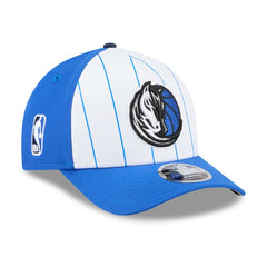 Dallas Mavericks 2025 NBA Tip Off M-Crown A-Frame 9FORTY Adjustable Hat White/Blue - NBA