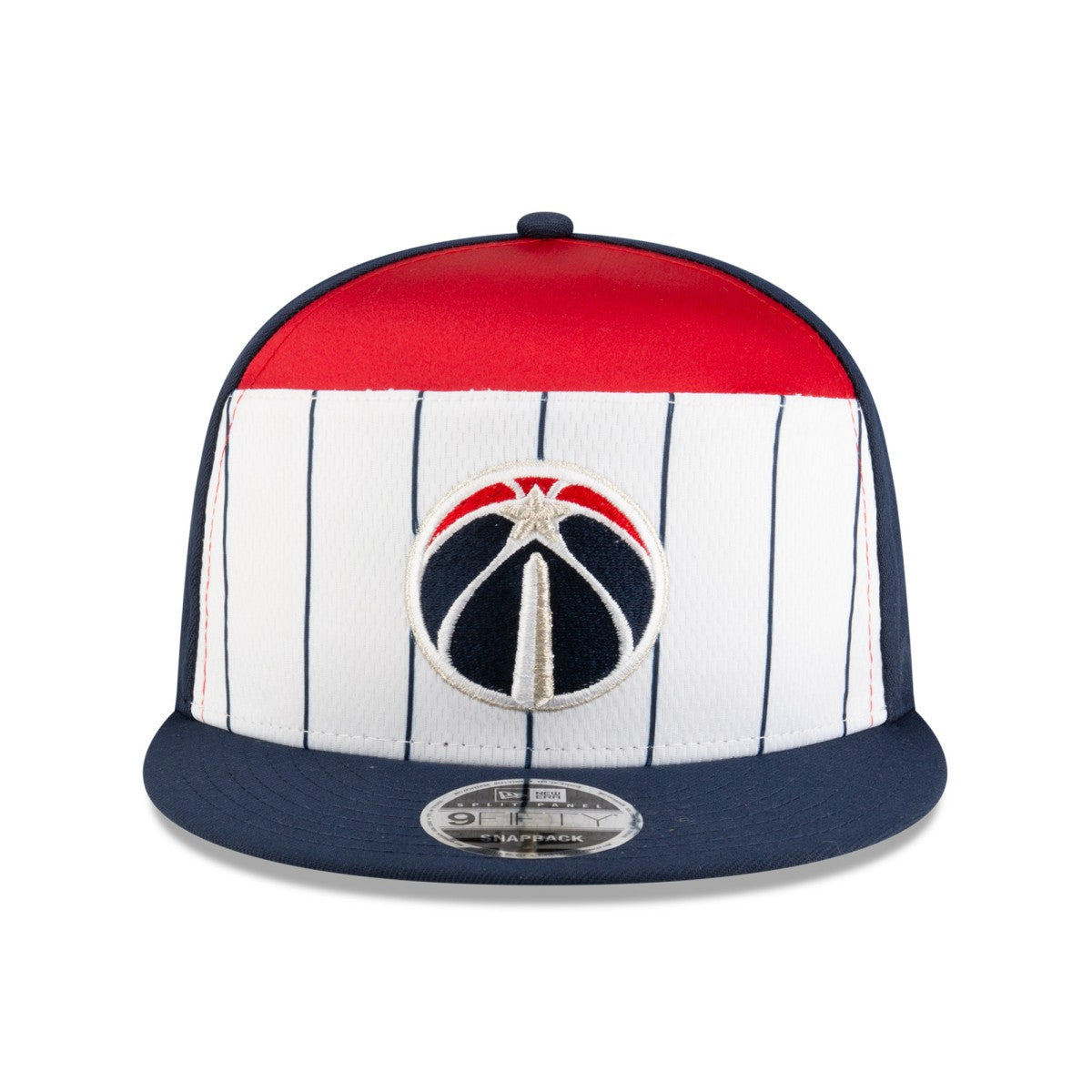Washington Wizards 2025 NBA Tip Off Split Panel 9FIFTY Snapback Hat White/Navy - NBA