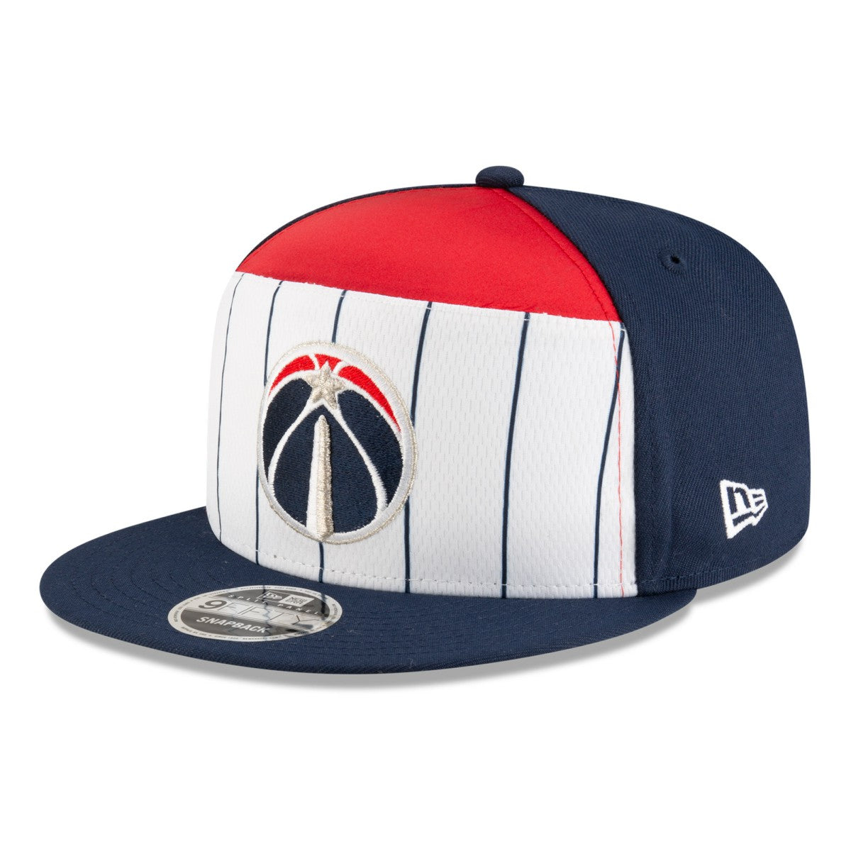 Washington Wizards 2025 NBA Tip Off Split Panel 9FIFTY Snapback Hat White/Navy - NBA