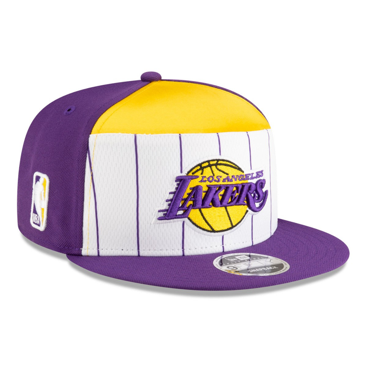 Los Angeles Lakers 2025 NBA Tip Off Split Panel 9FIFTY Snapback Hat White/Purple - NBA