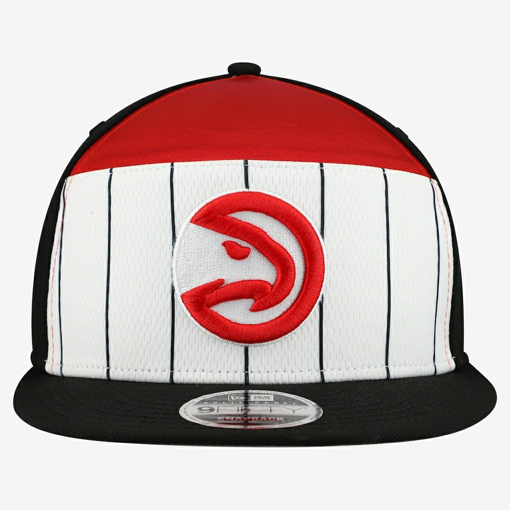 Atlanta Hawks 2025 NBA Tip Off Split Panel 9FIFTY Snapback Hat White/Red - NBA