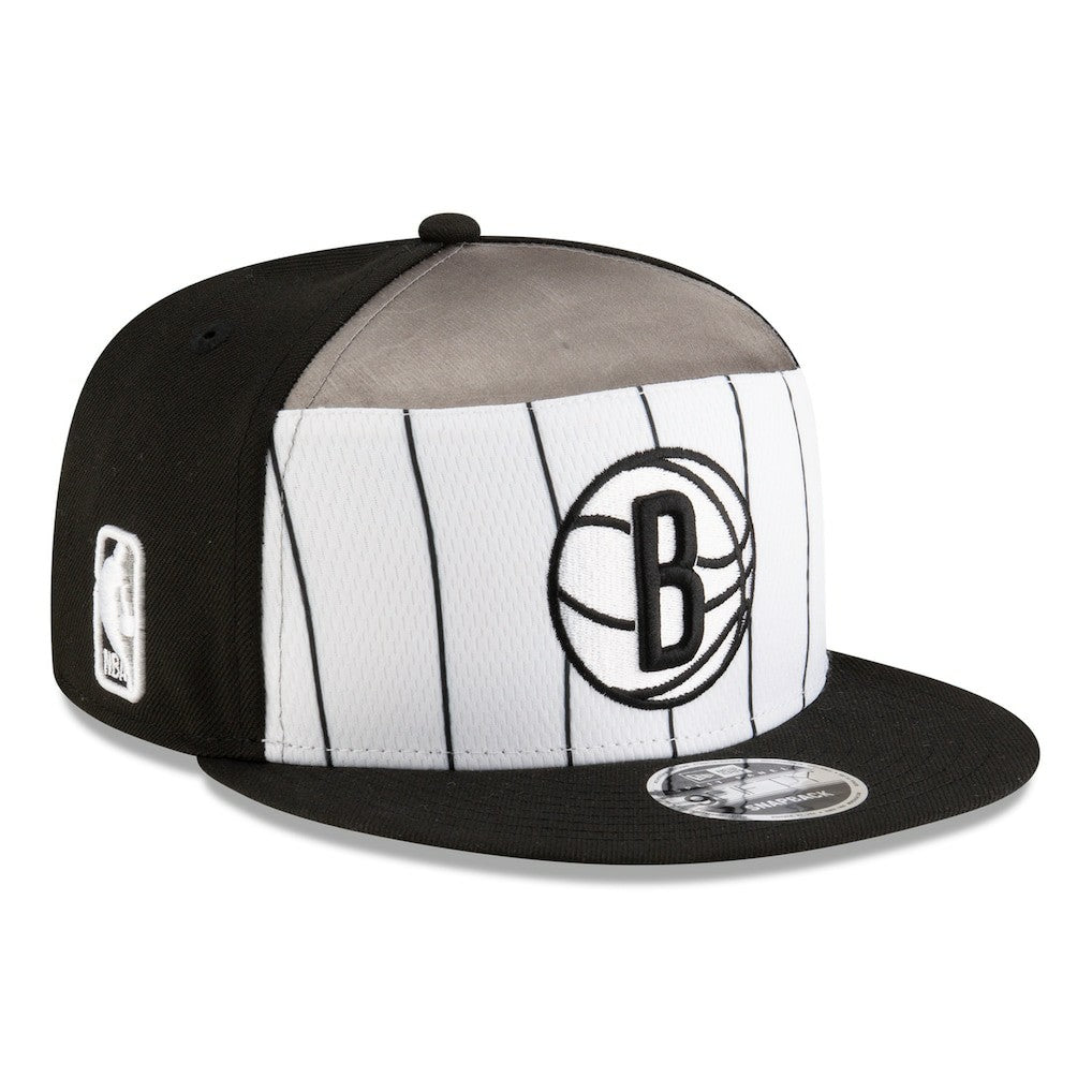Brooklyn Nets 2025 NBA Tip Off Split Panel 9FIFTY Snapback Hat White/Black - NBA